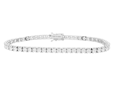 Smycken, TENNISARMBAND, 18K vitguld