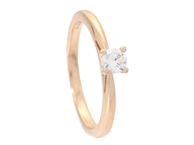 Smycken, ENSTENSRING, 18K guld