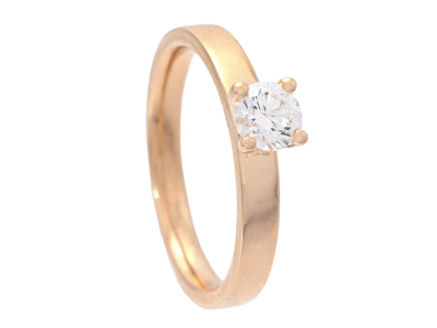 Smycken, ENSTENSRING, 18K guld