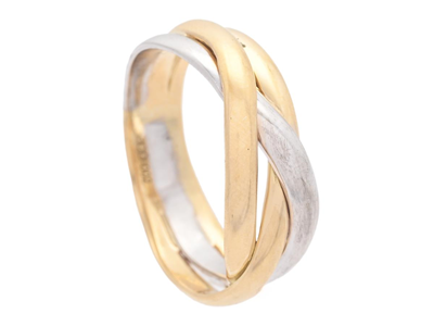 Smycken, RING, 18K guld/vitguld
