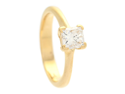 Smycken, ENSTENSRING, 18K guld