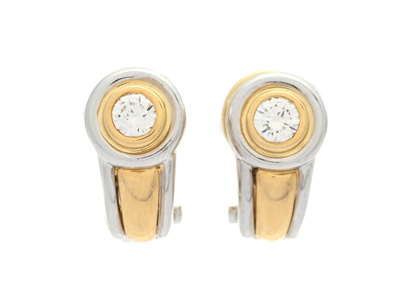 Smycken, ÖRHÄNGEN, 18K guld/vitguld