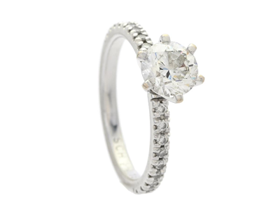 Smycken, RING, 18K vitguld