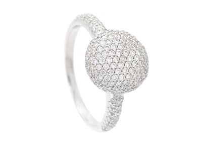 Smycken, RING, 18K vitguld