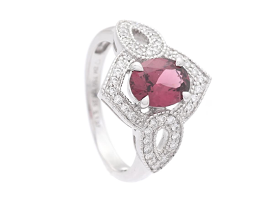 Smycken, RING, 18K vitguld