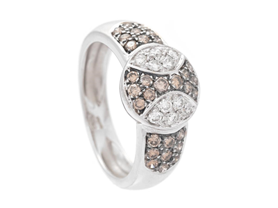 Smycken, RING, 18K vitguld