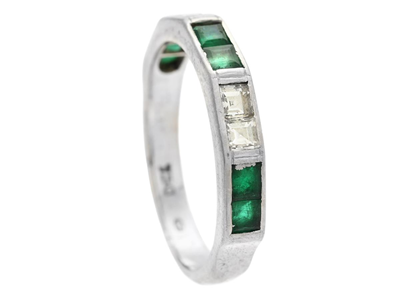 Smycken, RING, 18K vitguld