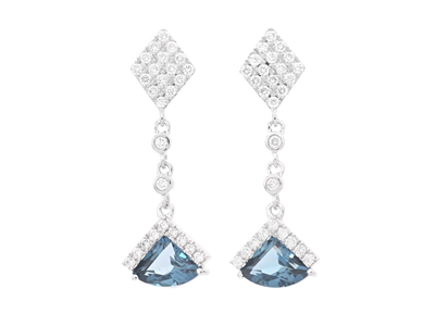 Smycken, ÖRHÄNGEN, 18K vitguld