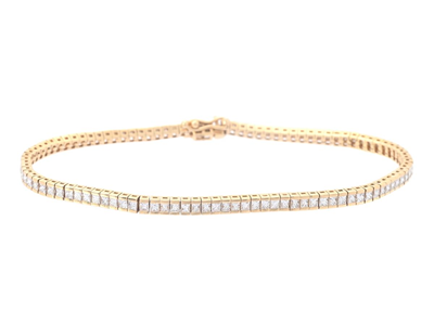 Smycken, TENNISARMBAND, 18K guld