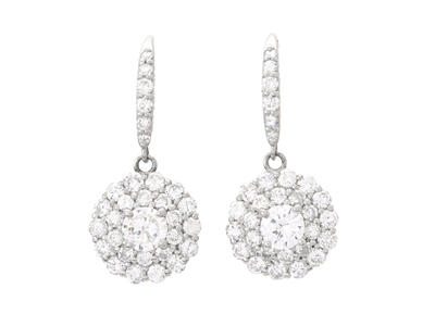 Smycken, ÖRHÄNGEN, platina