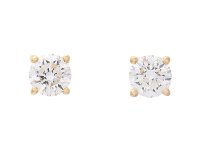 Smycken, ENSTENSÖRHÄNGEN, 18K guld