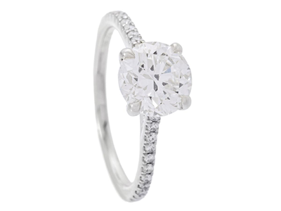 Smycken, RING, platina