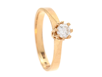 Smycken, ENSTENSRING, 18K guld