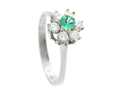 Smycken, RING, 18K vitguld