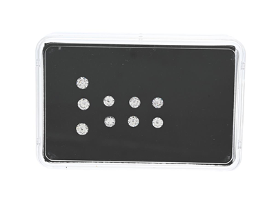Ädelstenar, DIAMANTER, 9 st briljantslipade 1,03 ctv