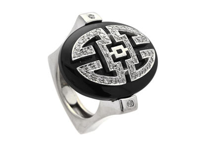 Smycken, RING, 18K vitguld