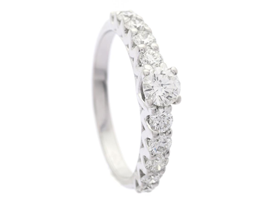 Smycken, RING, 18K vitguld