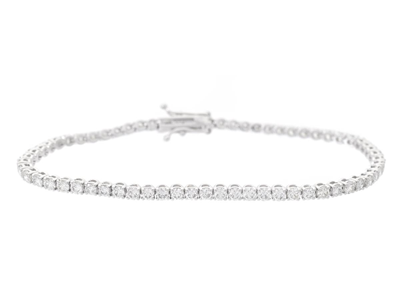 Smycken, TENNISARMBAND, 18K vitguld