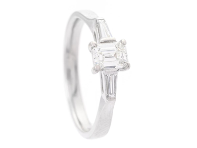 Smycken, RING, 18K vitguld