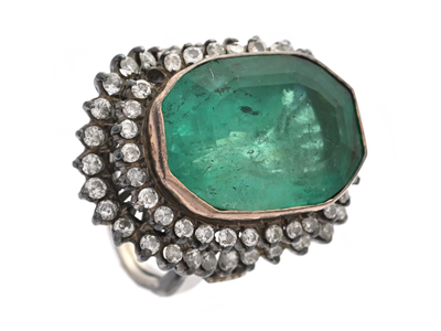 Smycken, RING, 9K vitguld