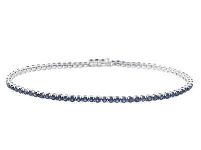 Smycken, TENNISARMBAND, 18K vitguld