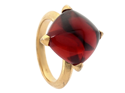 Smycken, RING, förgyllt sterlingsilver