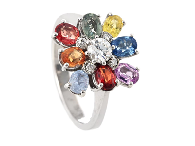 Smycken, RING, 18K vitguld