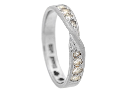 Smycken, RING, 18K vitguld