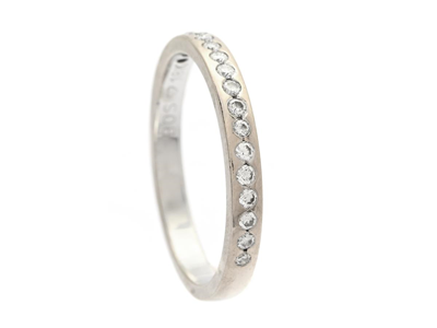 Smycken, ALLIANSRING, 18K vitguld