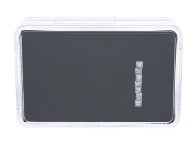 Ädelstenar, 7 ST DIAMANTER, prinsesslipade