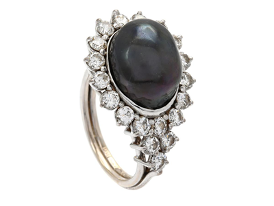 Smycken, RING, 18K vitguld