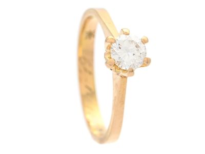 Smycken, ENSTENSRING, 18K guld