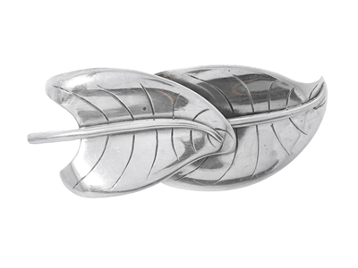 Smycken, BROSCH, silver