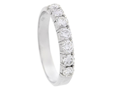 Smycken, ALLIANSRING, 18K vitguld