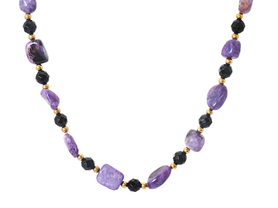 Smycken, COLLIER, gulmetall
