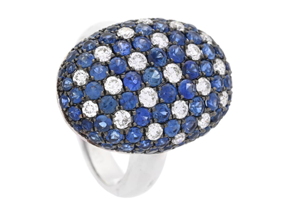 Smycken, RING, 18K vitguld