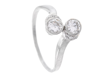 Smycken, RING, 18K vitguld