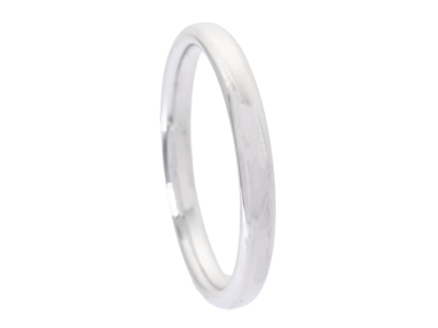 Smycken, SLÄT RING, 18K vitguld