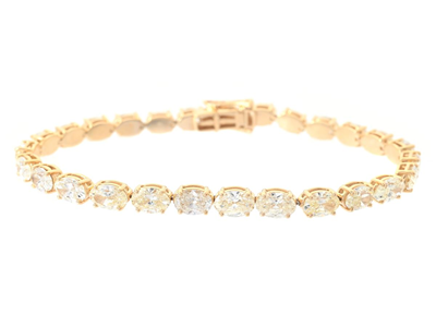 Smycken, TENNISARMBAND, 18K guld