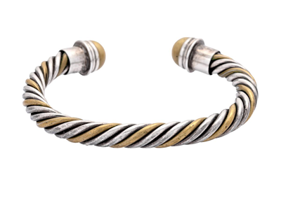 Smycken, ARMRING, sterlingsilver/mässing