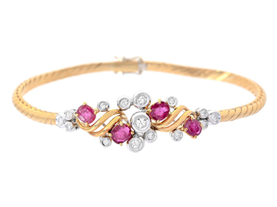 Smycken, ARMBAND, 18K guld/vitguld