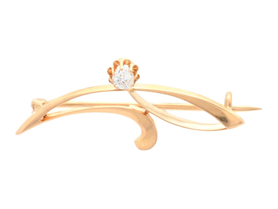 Smycken, BROSCH, 18K guld