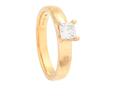 Smycken, ENSTENSRING, 18K guld