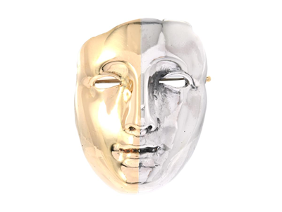 Smycken, BROSCH, mask