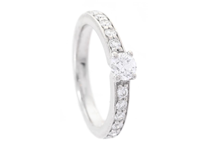 Smycken, RING, 18K vitguld