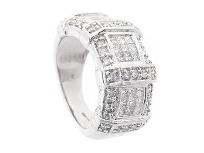 Smycken, RING, 14K vitguld
