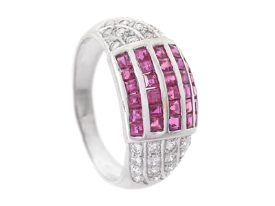 Smycken, RING, 18K vitguld