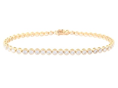 Smycken, TENNISARMBAND, 18K vitguld
