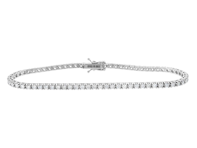 Smycken, TENNISARMBAND, 18K vitguld