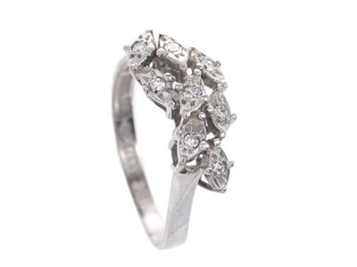 Smycken, RING, 18K vitguld